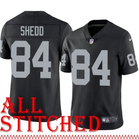 Black Home Kenny Shedd Jersey Oakland LV Raiders #84