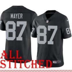 Black Home Michael Mayer Jersey Oakland LV Raiders #87