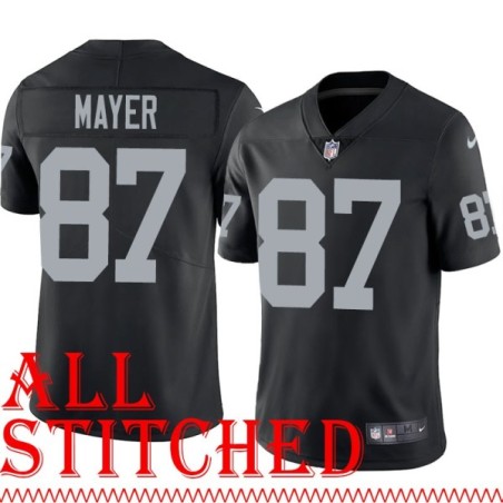 Black Home Michael Mayer Jersey Oakland LV Raiders #87