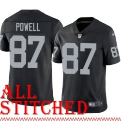 Black Home Charley Powell Jersey Oakland LV Raiders #87