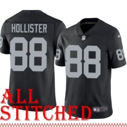 Black Home Jacob Hollister Jersey Oakland LV Raiders #88