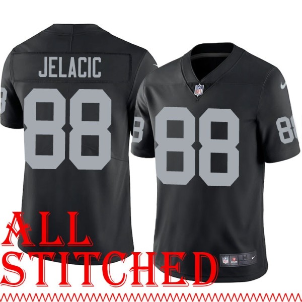 Black Home Jon Jelacic Jersey Oakland LV Raiders #88