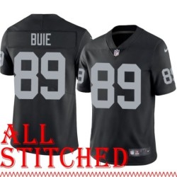 Black Home Drew Buie Jersey Oakland LV Raiders #89