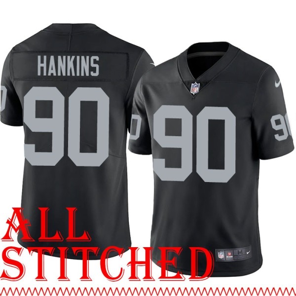 Black Home Johnathan Hankins Jersey Oakland LV Raiders #90