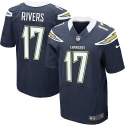 [NEW,Elite] Philip Rivers Football Jersey -San Diego #17 NEW Football Jersey(Navy)
