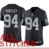 Black Home Kevin Huntley Jersey Oakland LV Raiders #94