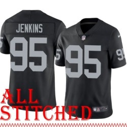 Black Home John Jenkins Jersey Oakland LV Raiders #95