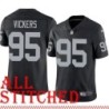 Black Home Kendal Vickers Jersey Oakland LV Raiders #95