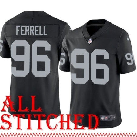 Black Home Clelin Ferrell Jersey Oakland LV Raiders #96