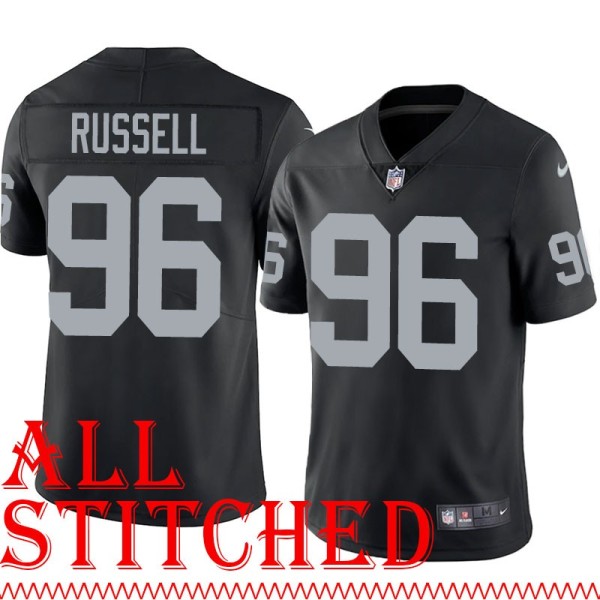 Black Home Darrell Russell Jersey Oakland LV Raiders #96