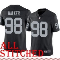 Black Home Vance Walker Jersey Oakland LV Raiders #98