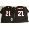 Deion Sanders Atlanta Football Jersey - Atlanta #21 Football Jersey(Black Throwback)