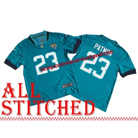 Teal Home Tyler Patmon Jersey Jacksonville Jaguars #23