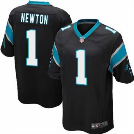 [NEW,Game] Cam Newton Football Jersey -Carolina #1 FOOTBALL Jerseys(Black)