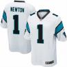 [NEW,Game] Cam Newton Football Jersey -Carolina #1 FOOTBALL Jerseys(White)