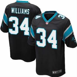 [NEW,Game] DeAngelo Williams Football Jersey -Carolina #34 FOOTBALL Jerseys(Black)