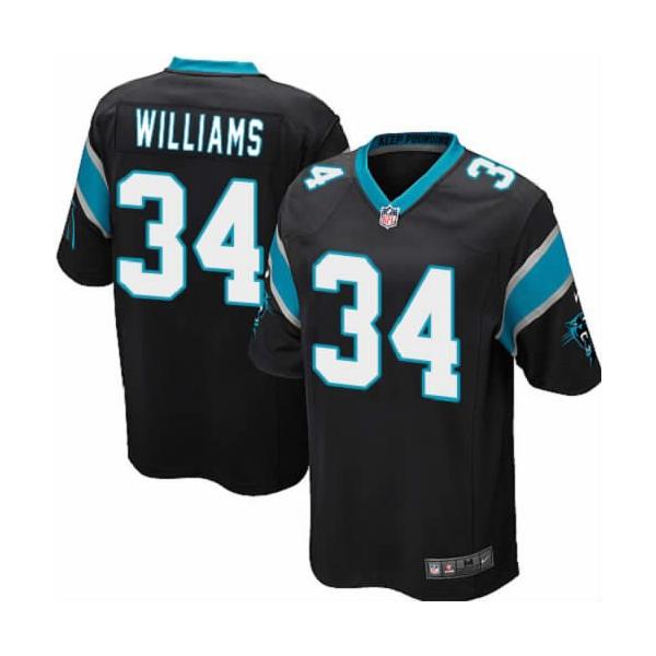 [NEW,Game] DeAngelo Williams Football Jersey -Carolina #34 FOOTBALL Jerseys(Black)