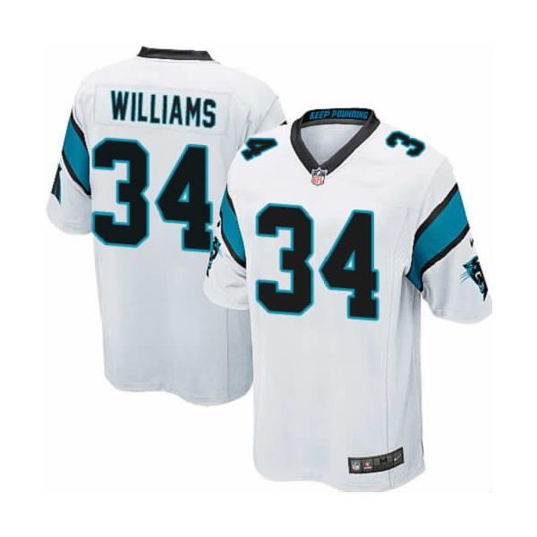 [NEW,Game] DeAngelo Williams Football Jersey -Carolina #34 FOOTBALL Jerseys(White)
