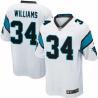 [NEW,Game] DeAngelo Williams Football Jersey -Carolina #34 FOOTBALL Jerseys(White)
