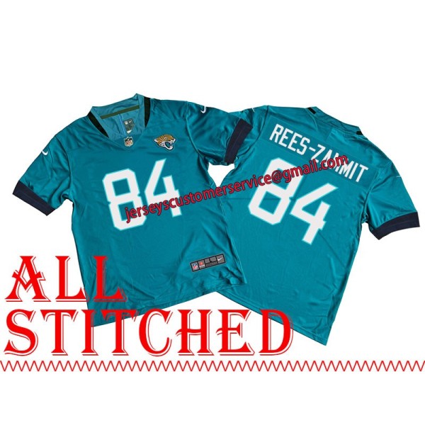Teal Home Louis Rees-Zammit Jersey Jacksonville Jaguars #84
