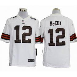 [NEW,Game] Colt McCoy Football Jersey -Cleveland #12 FOOTBALL Jerseys(White)