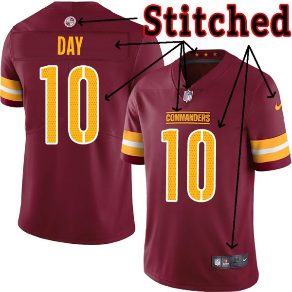Burgundy Home Eagle Day Jersey Washington Commanders #10