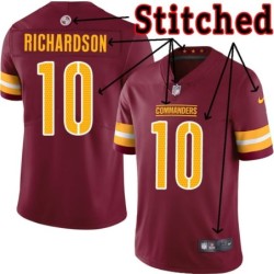 Burgundy Home Paul Richardson Jersey Washington Commanders #10