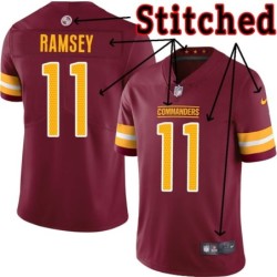 Burgundy Home Patrick Ramsey Jersey Washington Commanders #11