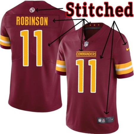 Burgundy Home Aldrick Robinson Jersey Washington Commanders #11