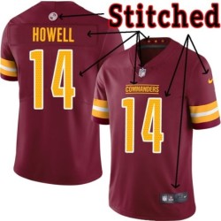 Burgundy Home Sam Howell Jersey Washington Commanders #14