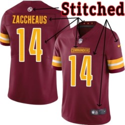 Burgundy Home Olamide Zaccheaus Jersey Washington Commanders #14