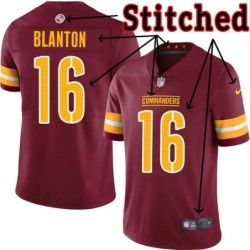 Burgundy Home Scott Blanton Jersey Washington Commanders #16
