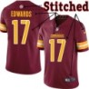 Burgundy Home Turk Edwards Jersey Washington Commanders #17