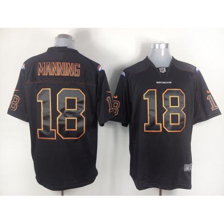 [NEW,Game] Peyton Manning Football Jersey -Denver #18 FOOTBALL Jerseys(Black)