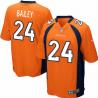 [NEW,Game] Champ Bailey Football Jersey -Denver #24 FOOTBALL Jerseys(Orange)