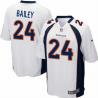 [NEW,Game] Champ Bailey Football Jersey -Denver #24 FOOTBALL Jerseys(White)