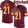 Burgundy Home Gary Glick Jersey Washington Commanders #21