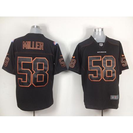 [NEW,Game] Von Miller Football Jersey -Denver #58 FOOTBALL Jerseys(Black)