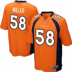 [NEW,Game] Von Miller Football Jersey -Denver #58 FOOTBALL Jerseys(Orange)