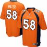 [NEW,Game] Von Miller Football Jersey -Denver #58 FOOTBALL Jerseys(Orange)
