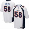 [NEW,Game] Von Miller Football Jersey -Denver #58 FOOTBALL Jerseys(White)