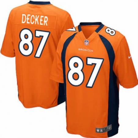 [NEW,Game] Eric Decker Football Jersey -Denver #87 FOOTBALL Jerseys(Orange)