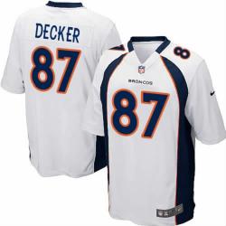 [NEW,Game] Eric Decker Football Jersey -Denver #87 FOOTBALL Jerseys(White)