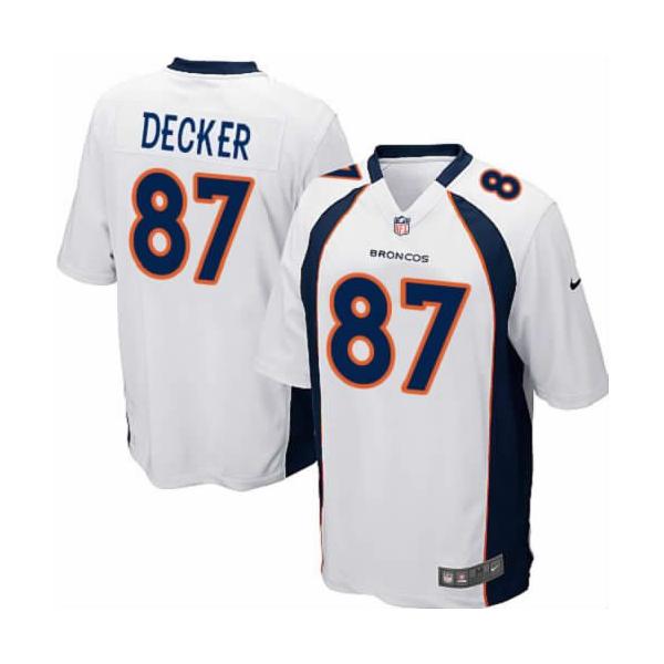 [NEW,Game] Eric Decker Football Jersey -Denver #87 FOOTBALL Jerseys(White)