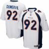 [NEW,Game] Elvis Dumervil Football Jersey -Denver #92 FOOTBALL Jerseys(White)
