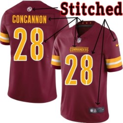 Burgundy Home Rick Concannon Jersey Washington Commanders #28
