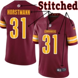 Burgundy Home Roy Horstmann Jersey Washington Commanders #31