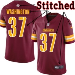 Burgundy Home James Washington Jersey Washington Commanders #37