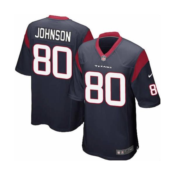 [NEW,Game] Andre Johnson Football Jersey -Houston #80 FOOTBALL Jerseys(Blue)