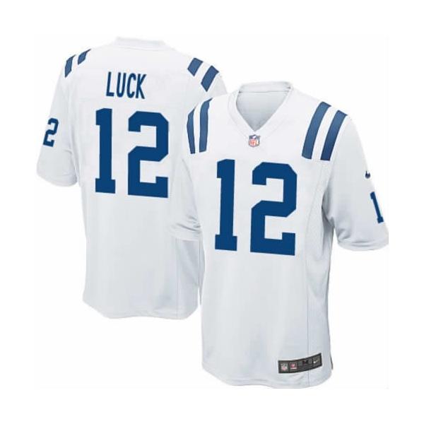 Andrew Luck Football Jersey(White 